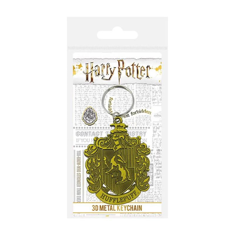 Harry Potter - Hufflepuff Crest Metal Keychain - أكسسوار